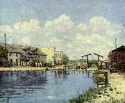 Alfred Sisley Kanal oil painting on canvas